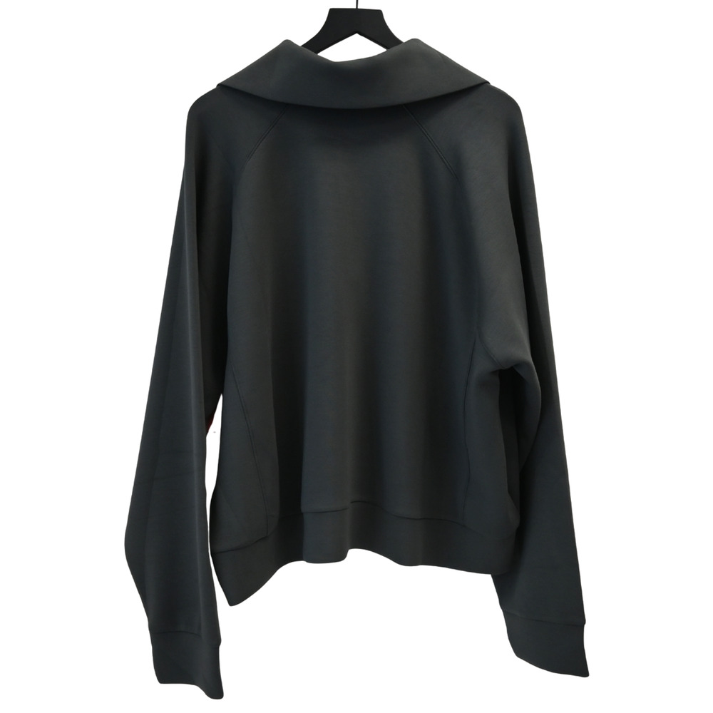 Spanx Very Black Airessentials Half Zip Pull-Over Sweater Size 3x 50346R - Picture 2 of 5